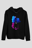 Kuaför Siyah Unisex Kapşonlu Sweatshirt