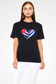 Küba Siyah Unisex Tişört T-Shirt - TişörtFabrikası