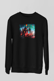 Kule Köprüsü Siyah Unisex Sweatshirt