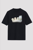 Kumarbaz Siyah Unisex Oversize Tişört T-Shirt