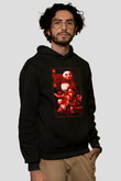 Kung Fu PandaSiyah  Unisex Hoodie