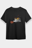 Kurbağa Siyah Unisex Tişört T-Shirt - TişörtFabrikası
