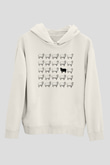 Kurban Bayramı Baskılı Beyaz Unisex Kapüşonlu Sweatshirt