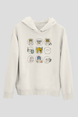 Kurban Bayramı Baskılı Beyaz Unisex Kapüşonlu Sweatshirt