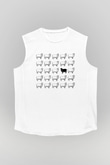 Kurban Bayramı Baskılı Beyaz Unisex Kolsuz Tişört - Tshirt