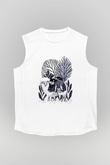 Kurban Bayramı Baskılı Beyaz Unisex Kolsuz Tişört - Tshirt