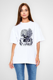 Kurban Bayramı Baskılı Beyaz Unisex Oversize Tişört - Tshirt
