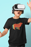 Kurban Bayramı Baskılı Unisex Siyah Çocuk Tişört - Tshirt