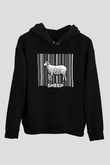Kurban Bayramı Baskılı Unisex Siyah Hoodie