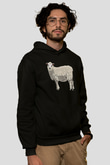 Kurban Bayramı Baskılı Unisex Siyah Hoodie
