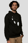 Kurban Bayramı Baskılı Unisex Siyah Hoodie