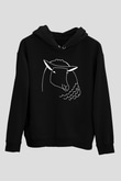 Kurban Bayramı Baskılı Unisex Siyah Hoodie