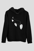 Kurban Bayramı Baskılı Unisex Siyah Hoodie