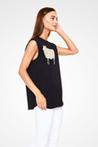 Kurban Bayramı Baskılı Unisex Siyah Kolsuz Tişört - Tshirt