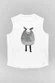Kurban Bayramı Baskılı Unisex Siyah Kolsuz Tişört - Tshirt