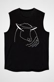 Kurban Bayramı Baskılı Unisex Siyah Kolsuz Tişört - Tshirt