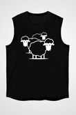 Kurban Bayramı Baskılı Unisex Siyah Kolsuz Tişört - Tshirt