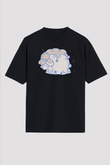Kurban Bayramı Baskılı Unisex Siyah Oversize Tişört - Tshirt