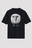 Kurban Bayramı Baskılı Unisex Siyah Oversize Tişört - Tshirt