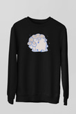 Kurban Bayramı Baskılı Unisex Siyah Sweatshirt