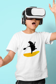 Kürek Baskılı Unisex Beyaz Çocuk Tişört - Tshirt