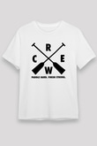 Kürek Baskılı Unisex Beyaz Tişört - Tshirt