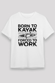 Kürek Baskılı Unisex Beyaz Tişört - Tshirt