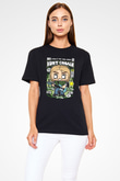 Kurt Cobain Baskılı Unisex Siyah Tişört