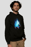 Kurt Siyah Unisex Hoodie