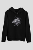 Kurt Siyah Unisex Hoodie