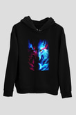 Kurt Siyah Unisex Hoodie