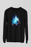 Kurt Siyah Unisex Sweatshirt
