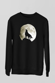 Kurt Siyah Unisex Sweatshirt