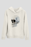 Kuru Kafa SkullBeyaz  Unisex Hoodie