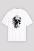 Kurukafa Baskılı Beyaz Tshirt