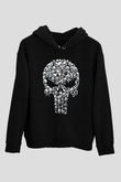 Kurukafa Punisher Siyah  Unisex Hoodie