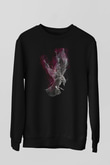 Kuş Siyah Unisex Sweatshirt