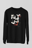 Kuş Siyah Unisex Sweatshirt