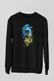 Kuş Siyah Unisex Sweatshirt