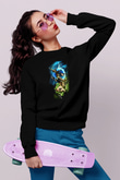 Kuş Siyah Unisex Sweatshirt
