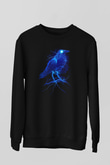 Kuş Siyah Unisex Sweatshirt