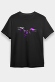Kuş Siyah Unisex Tişört T-Shirt - TişörtFabrikası