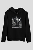 Kütüphaneci Siyah Unisex Kapşonlu Sweatshirt