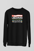 Kütüphaneci Siyah Unisex Sweatshirt