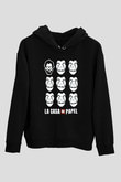 La casa de papel Siyah Unisex Hoodie