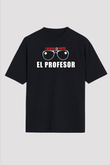 La casa de papel Siyah Unisex Oversize Tişört T-Shirt