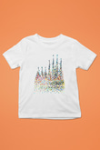 La Sagrada Familia Baskılı Beyaz Unisex Çocuk Tişört