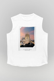 La Sagrada Familia Beyaz Unisex Kolsuz Tişört