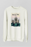 La Sagrada Familia Beyaz Unisex Sweatshirt