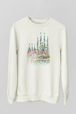 La Sagrada Familia Beyaz Unisex Sweatshirt
